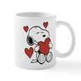thumbnail image 1 of CafePress - Snoopy On Heart Mugs - 11 oz Ceramic Mug - Novelty Coffee Tea Cup, 1 of 4