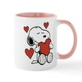thumbnail image 1 of CafePress - Snoopy On Heart Mugs - 11 oz Ceramic Mug - Novelty Coffee Tea Cup, 1 of 4