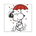 thumbnail image 1 of CafePress - Snoopy On Heart Sticker - Square Sticker 3" x 3", 1 of 1