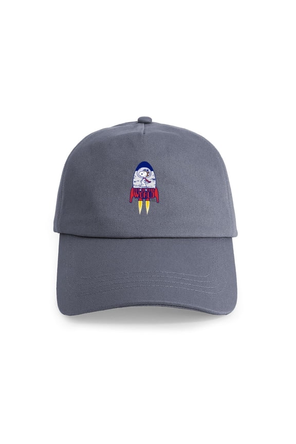 - Snoopy Out Of This World Cap - Adjustable 100% Brushed Unisex Casual Cotton Baseball Cap, Beige, 1