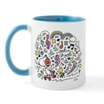 thumbnail image 1 of CafePress - Snoopy Skating To Music - 11 oz Ceramic Mug - Novelty Coffee Tea Cup, 1 of 3