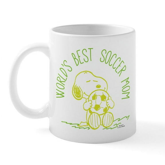 CafePress - Snoopy Soccer Mom Mugs - 11 oz Ceramic Mug - Novelty Coffee Tea Cup
