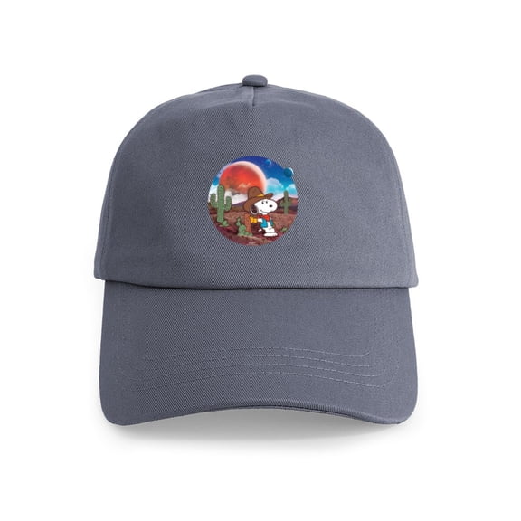 CafePress - Snoopy Space Cowboy - Adjustable 100% Brushed Unisex Casual Cotton Baseball Cap, Beige, 1