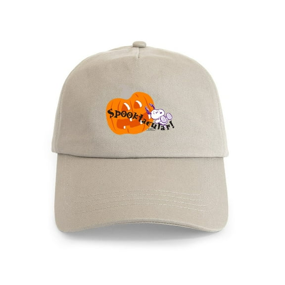 CafePress - Snoopy Spooktacular Cap - Adjustable 100% Brushed Unisex Casual Cotton Baseball Cap, Beige, 1