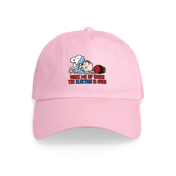 CafePress - Snoopy Wake Me Up Cap - Adjustable 100% Brushed Unisex Casual Cotton Baseball Cap, Beige, 1