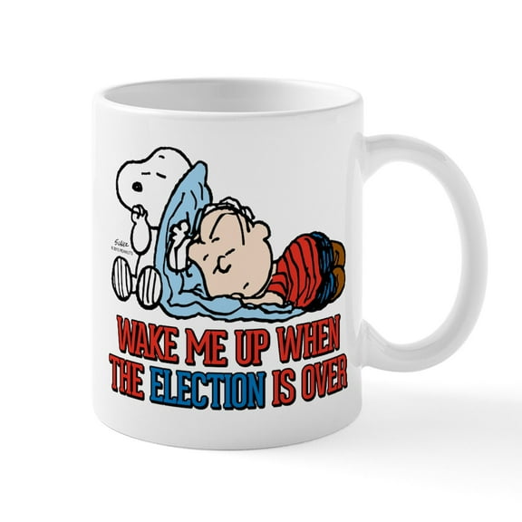 CafePress - Snoopy Wake Me Up Mug - 11 oz Ceramic Mug - Novelty Coffee Tea Cup