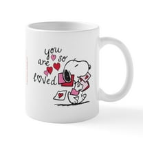 CafePress - Snoopy You Are Loved - 11 oz Ceramic Mug - Novelty Coffee Tea Cup
