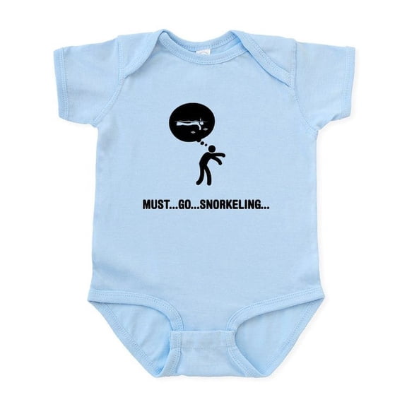 CafePress - Snorkeling Infant Bodysuit - Baby Light Bodysuit, Size Newborn - 24 Months