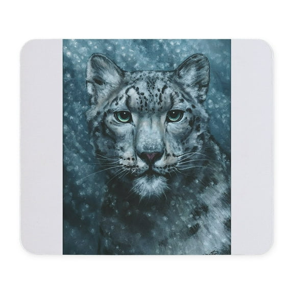 CafePress - Snow Leopard Mousepad - Non-slip Rubber Mousepad, Gaming Mouse Pad