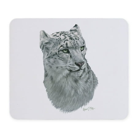CafePress - Snow Leopard Mousepad - Non-slip Rubber Mousepad, Gaming Mouse Pad