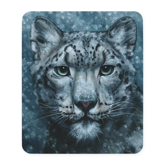 CafePress - Snow Leopard Mousepad - Non-slip Rubber Mousepad, Gaming Mouse Pad