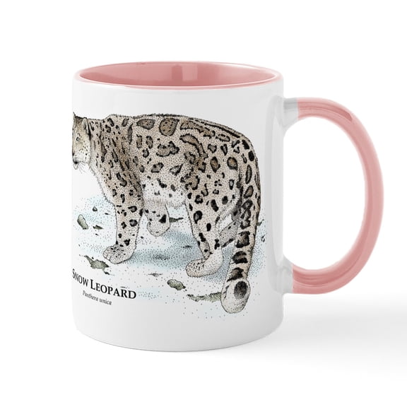 CafePress - Snow Leopard Mug - 11 oz Ceramic Mug - Novelty Coffee Tea Cup
