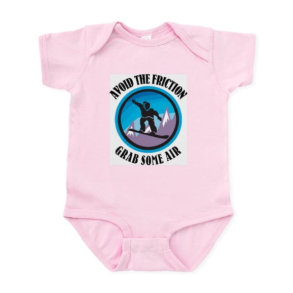 CafePress - Snowboard Infant Bodysuit - Baby Light Bodysuit, Size Newborn - 24 Months