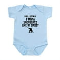 thumbnail image 1 of CafePress - Snowboard Like My Daddy Body Suit - Baby Light Bodysuit, Size Newborn - 24 Months, 1 of 4
