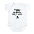 thumbnail image 1 of CafePress - Snowboard Like My Daddy Body Suit - Baby Light Bodysuit, Size Newborn - 24 Months, 1 of 4