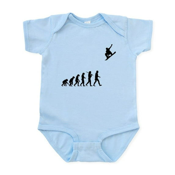 CafePress - Snowboarding Infant Bodysuit - Baby Light Bodysuit, Size Newborn - 24 Months
