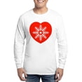 thumbnail image 1 of CafePress - Snowflake Heart Long Sleeve T Shirt - Unisex Cotton Long Sleeve T-Shirt, 1 of 4