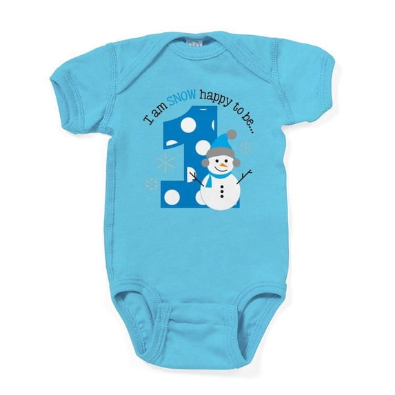 CafePress - Snowman 1St Birthday - Cute Infant Bodysuit Baby Romper - Size Newborn - 24 Months