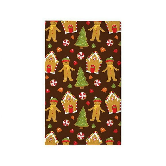 CafePress - Snowman Couple Christmas 3'X5' Area Rug - 3'x5' Decorative Area Rug, Fabric Throw Rug
