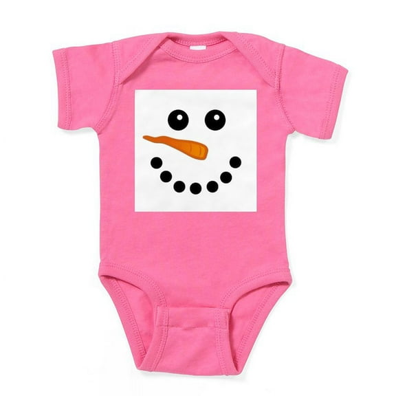 CafePress - Snowman Face Body Suit - Cute Infant Bodysuit Baby Romper - Size Newborn - 24 Months
