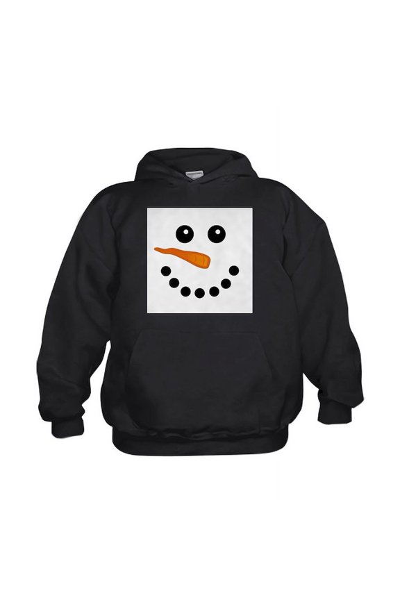 - Snowman Face Hoodie - Kids Hooded Sweatshirt, Classic Hoodie