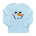 thumbnail image 1 of CafePress - Snowman Face Long Sleeve T Shirt - Long Sleeve Infant T-Shirt, 1 of 2