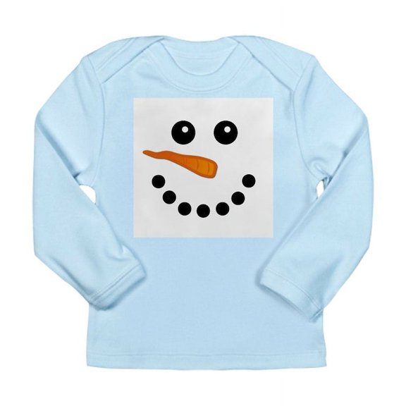 CafePress - Snowman Face Long Sleeve T Shirt - Long Sleeve Infant T-Shirt