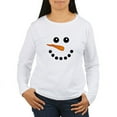 thumbnail image 1 of CafePress - Snowman Face Long Sleeve T Shirt - Women's Long Sleeve Graphic Casual T-Shirt, 1 of 4