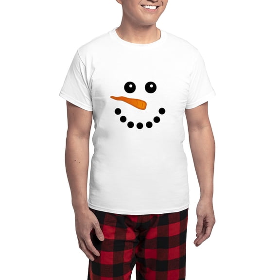 CafePress - Snowman Face Pajamas - Men's Light Loose Fit Cotton Pajama Set