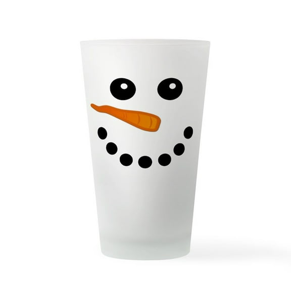 CafePress - Snowman Face - Pint Glass, Drinking Glass, 16 oz. CafePress