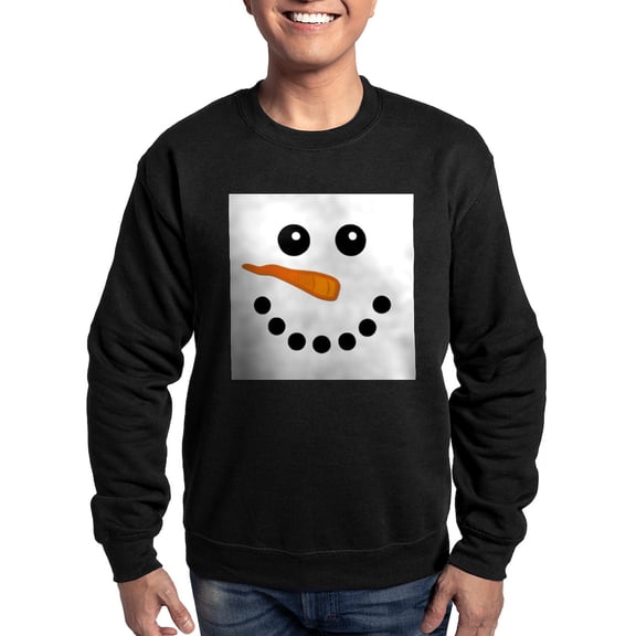 CafePress - Snowman Face Sweater Sweatshirt - Classic Crew Neck Sweatshirt