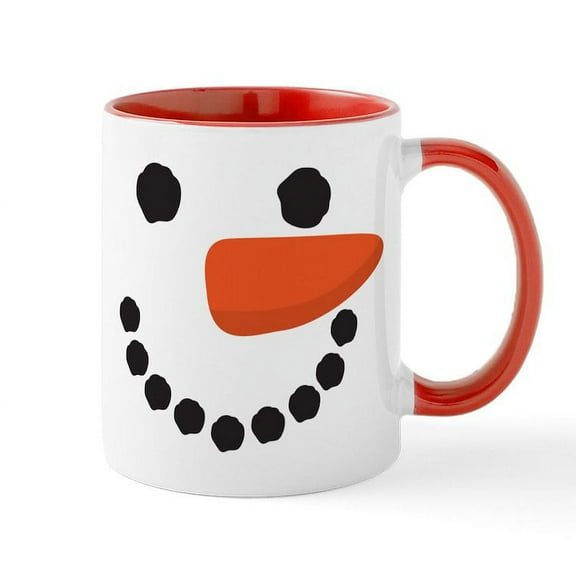 CafePress - Snowman Mug - 11 oz Ceramic Mug - Novelty Coffee Tea Cup