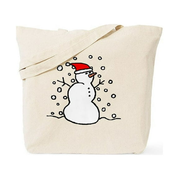 CafePress - Snowman Santa' Tote Bag - Unisex Canvas Tote Bag, Beige, 1-Piece