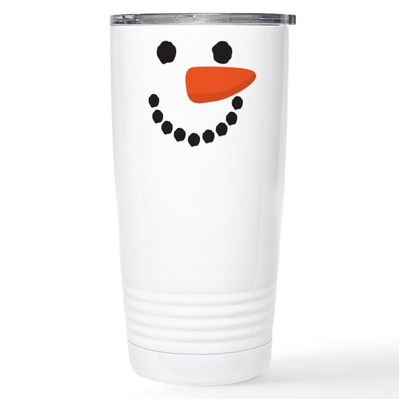 CafePress - Snowman Stainless Steel Travel Mug - Insulated Stainless Steel Travel Tumbler 20 oz.