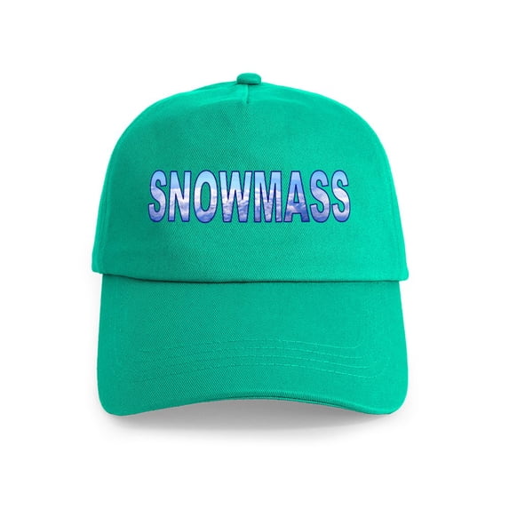 CafePress - Snowmass, Colorado Cap - Adjustable 100% Brushed Unisex Casual Cotton Baseball Cap, Beige, 1
