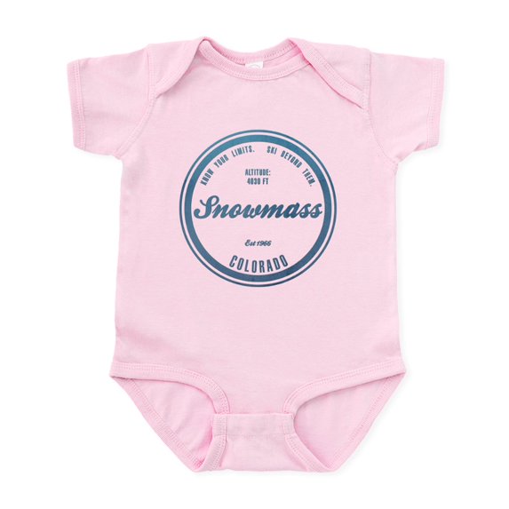 CafePress - Snowmass Ski Resort Colorado Body Suit - Baby Light Bodysuit, Size Newborn - 24 Months