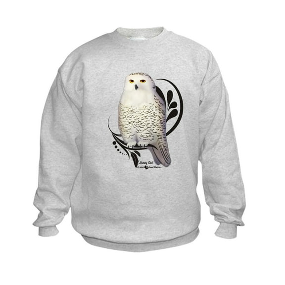 CafePress - Snowy Owl Kids Sweatshirt - Kids Sweatshirt, Youth Crew Neck Sweatshirt