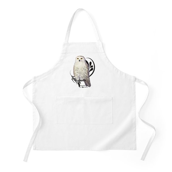 CafePress - Snowy Owl - Kitchen Apron with Pockets, Grilling Apron, Baking Apron
