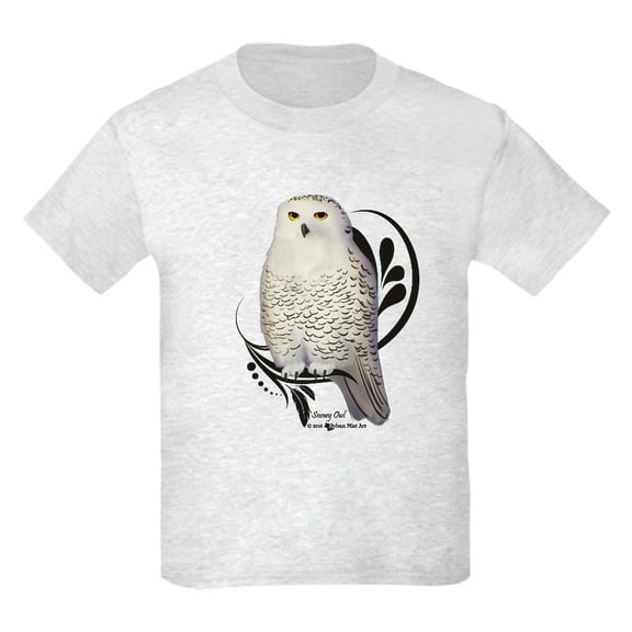 CafePress - Snowy Owl T Shirt - Light Classic Kids Graphic, Short Sleeve T-Shirt, Sizes XS-XL