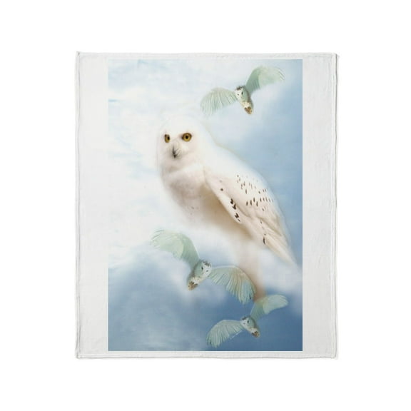 CafePress - Snowy Owl Throw Blanket - Soft Fleece Throw Blanket, 50"x60" for All Ages