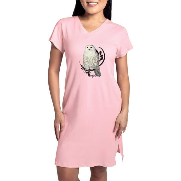 CafePress - Snowy Owl - Women's Nightshirt