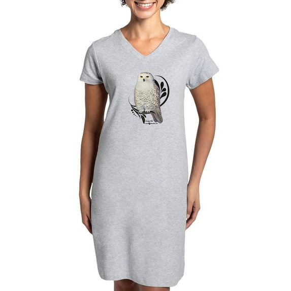 CafePress - Snowy Owl - Women's Nightshirt