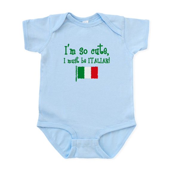 CafePress - So Cute Italian Infant Bodysuit - Baby Light Bodysuit, Size Newborn - 24 Months