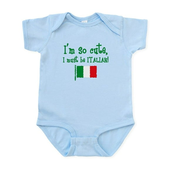CafePress - So Cute Italian Infant Bodysuit - Baby Light Bodysuit, Size Newborn - 24 Months