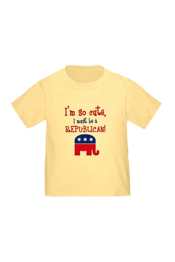 - So Cute Republican Toddler T Shirt - Cute Toddler T-Shirt, 100% Cotton
