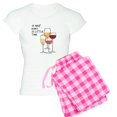 thumbnail image 1 of CafePress - So Many Wines So Little Time Pajamas - Women's Short Sleeve Print T-Shirt and Pants Light Cotton Pajama Set, 1 of 7
