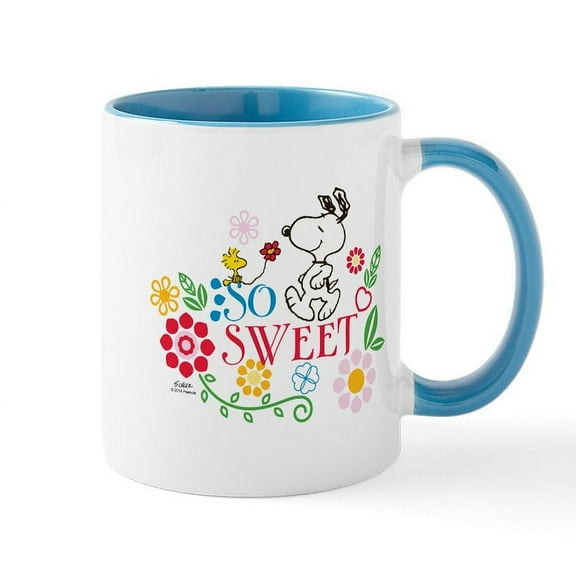 CafePress - So Sweet Snoopy Mugs - 11 oz Ceramic Mug - Novelty Coffee Tea Cup