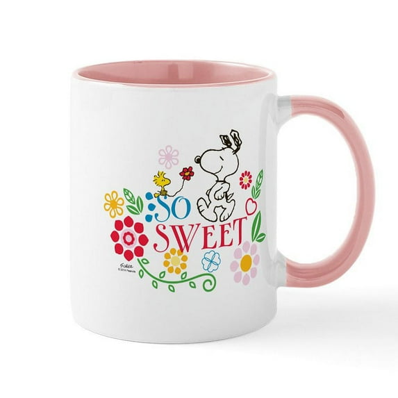 CafePress - So Sweet Snoopy Mugs - 11 oz Ceramic Mug - Novelty Coffee Tea Cup