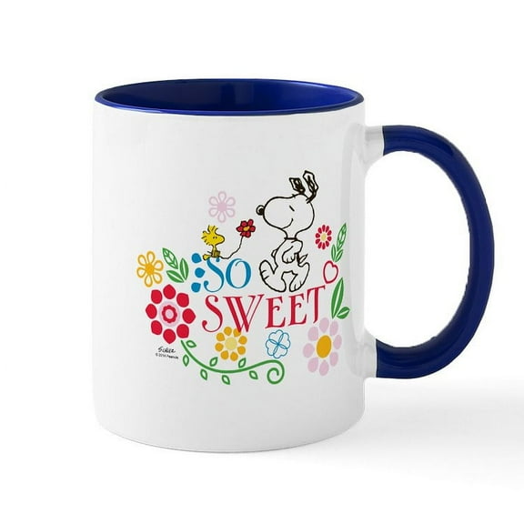 CafePress - So Sweet Snoopy Mugs - 11 oz Ceramic Mug - Novelty Coffee Tea Cup