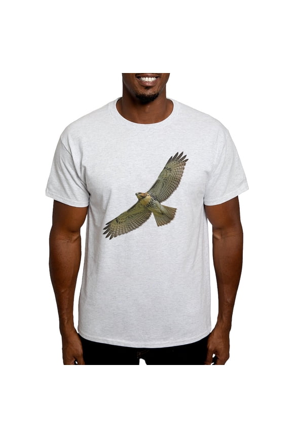 - Soaring Red Tail Hawk Light T Shirt - Men's Classic Graphic T-Shirt